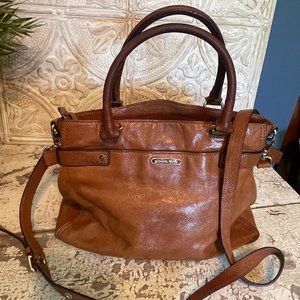 Brown Leather Michael Kors Satchel Purse